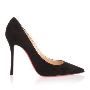 Decoltish 100 velour black pumps heels